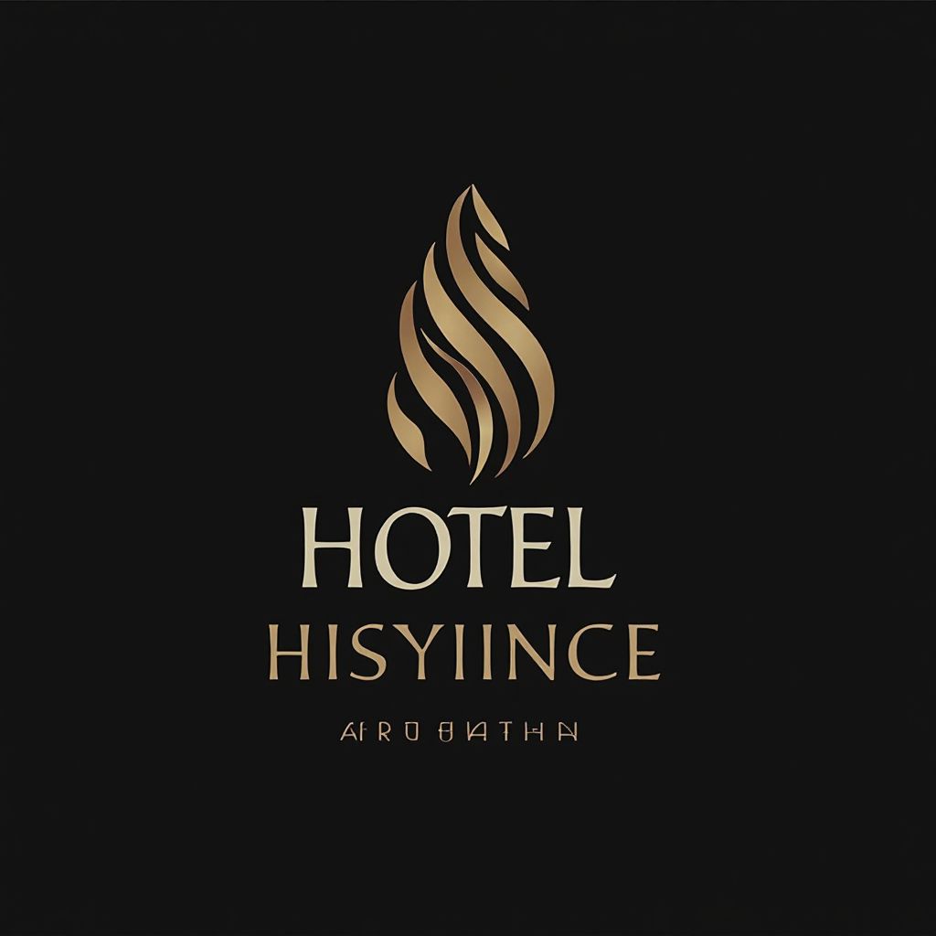 Logo de hotel de lujo