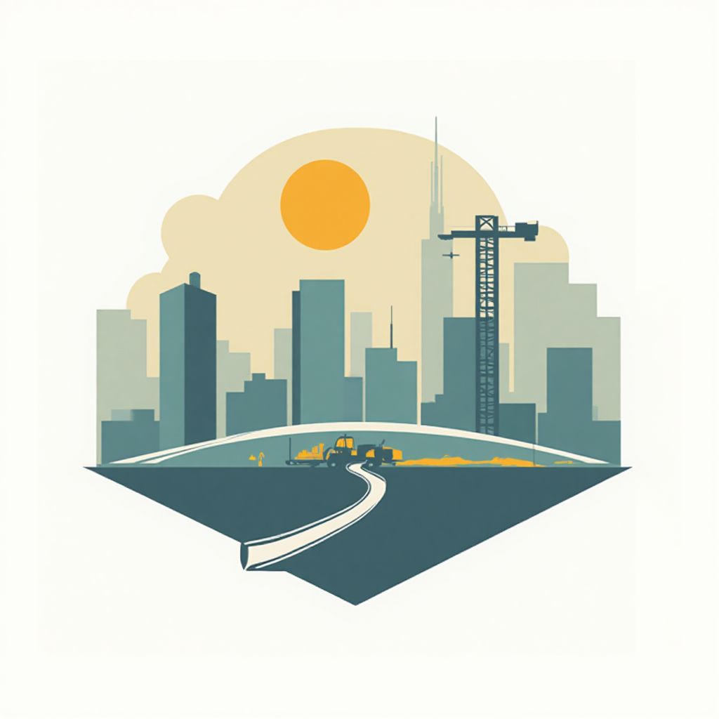 Logo de empresa constructora