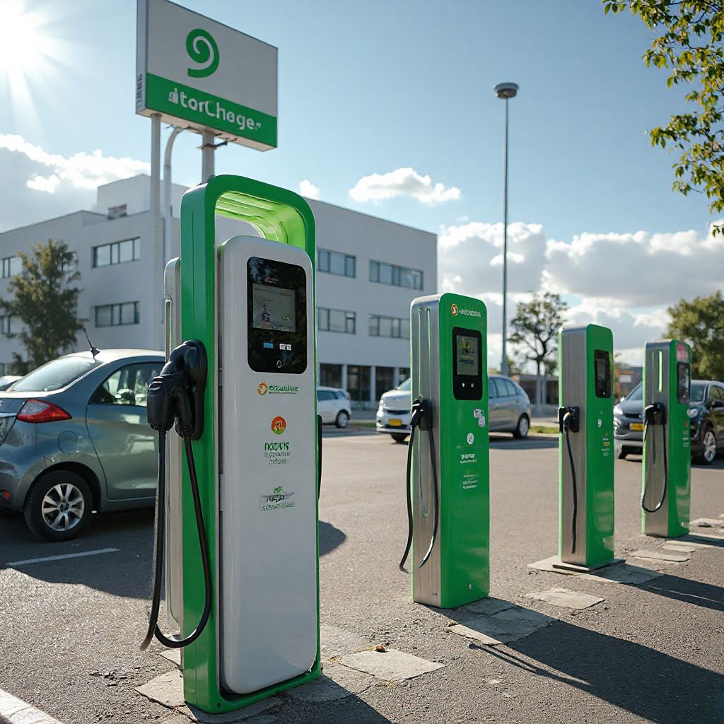 Estación de carga corporativa